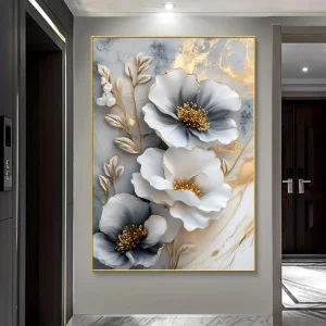 3D floral painting