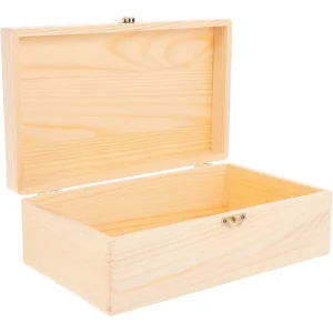 Unfinished Wood Storage Box