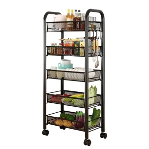 5-Tier Rolling Storage Cart