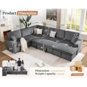 6-Seater Sofa Bed