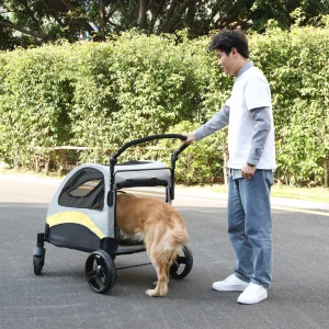 Dog Stroller 4 Wheels for Large Dogs