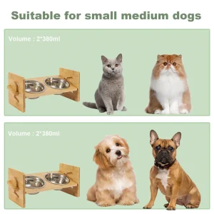 Elevated Dog Bowls with Stand